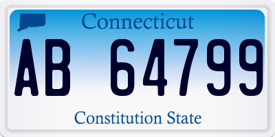 CT license plate AB64799