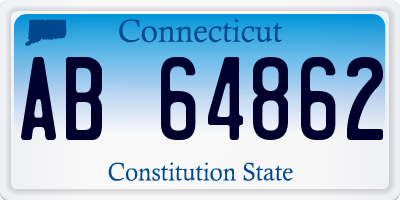 CT license plate AB64862