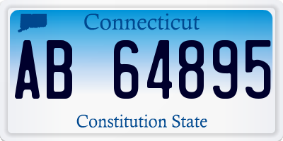 CT license plate AB64895