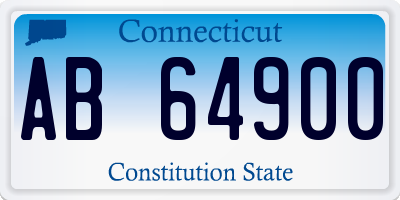 CT license plate AB64900