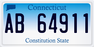 CT license plate AB64911