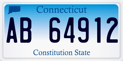 CT license plate AB64912