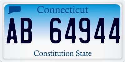CT license plate AB64944