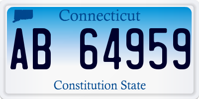 CT license plate AB64959