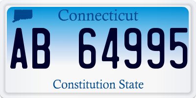 CT license plate AB64995
