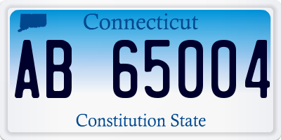 CT license plate AB65004