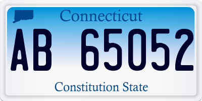 CT license plate AB65052