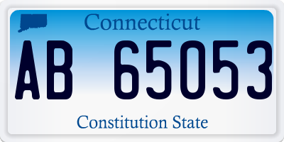 CT license plate AB65053