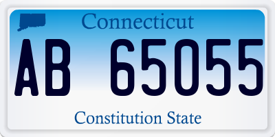 CT license plate AB65055