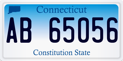 CT license plate AB65056