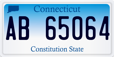 CT license plate AB65064