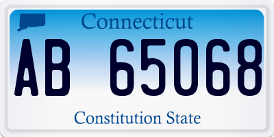 CT license plate AB65068