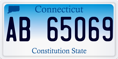 CT license plate AB65069