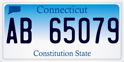 CT license plate AB65079