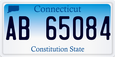 CT license plate AB65084