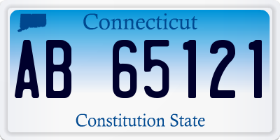 CT license plate AB65121