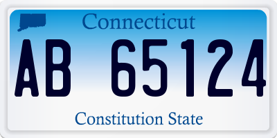 CT license plate AB65124