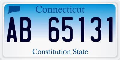 CT license plate AB65131