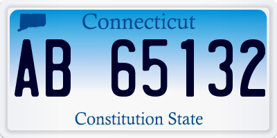 CT license plate AB65132