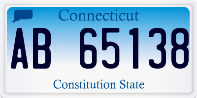 CT license plate AB65138