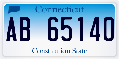 CT license plate AB65140