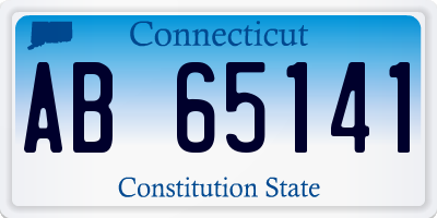 CT license plate AB65141