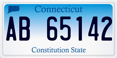 CT license plate AB65142