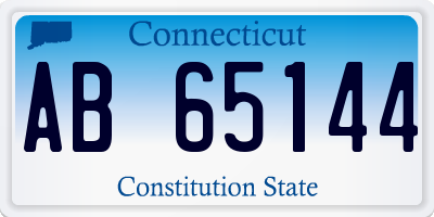 CT license plate AB65144