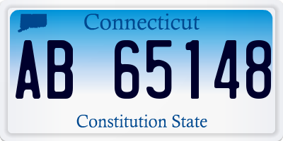 CT license plate AB65148