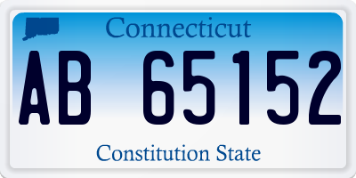 CT license plate AB65152