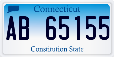 CT license plate AB65155