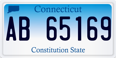 CT license plate AB65169