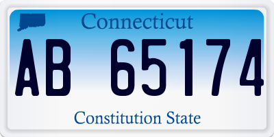 CT license plate AB65174