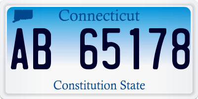 CT license plate AB65178