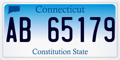 CT license plate AB65179