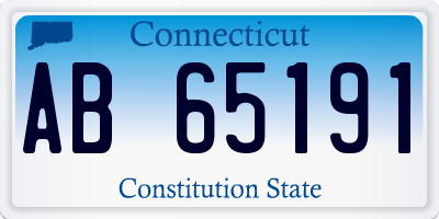 CT license plate AB65191