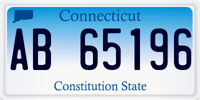 CT license plate AB65196