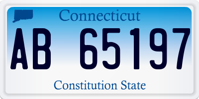 CT license plate AB65197