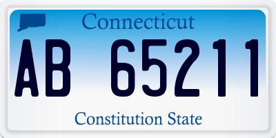 CT license plate AB65211