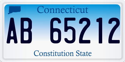 CT license plate AB65212