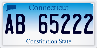 CT license plate AB65222