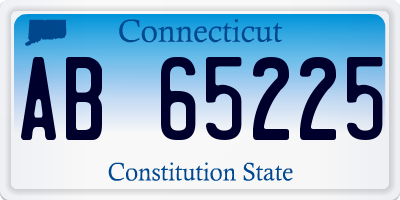 CT license plate AB65225