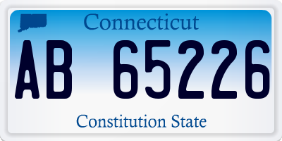 CT license plate AB65226