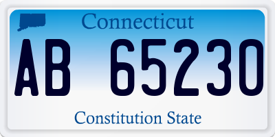 CT license plate AB65230