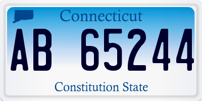 CT license plate AB65244