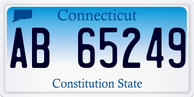 CT license plate AB65249