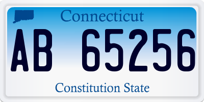 CT license plate AB65256