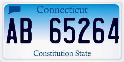 CT license plate AB65264