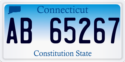 CT license plate AB65267