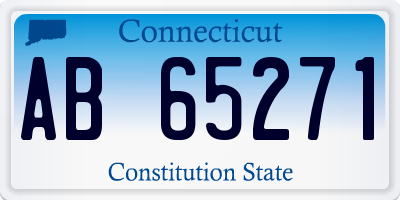 CT license plate AB65271